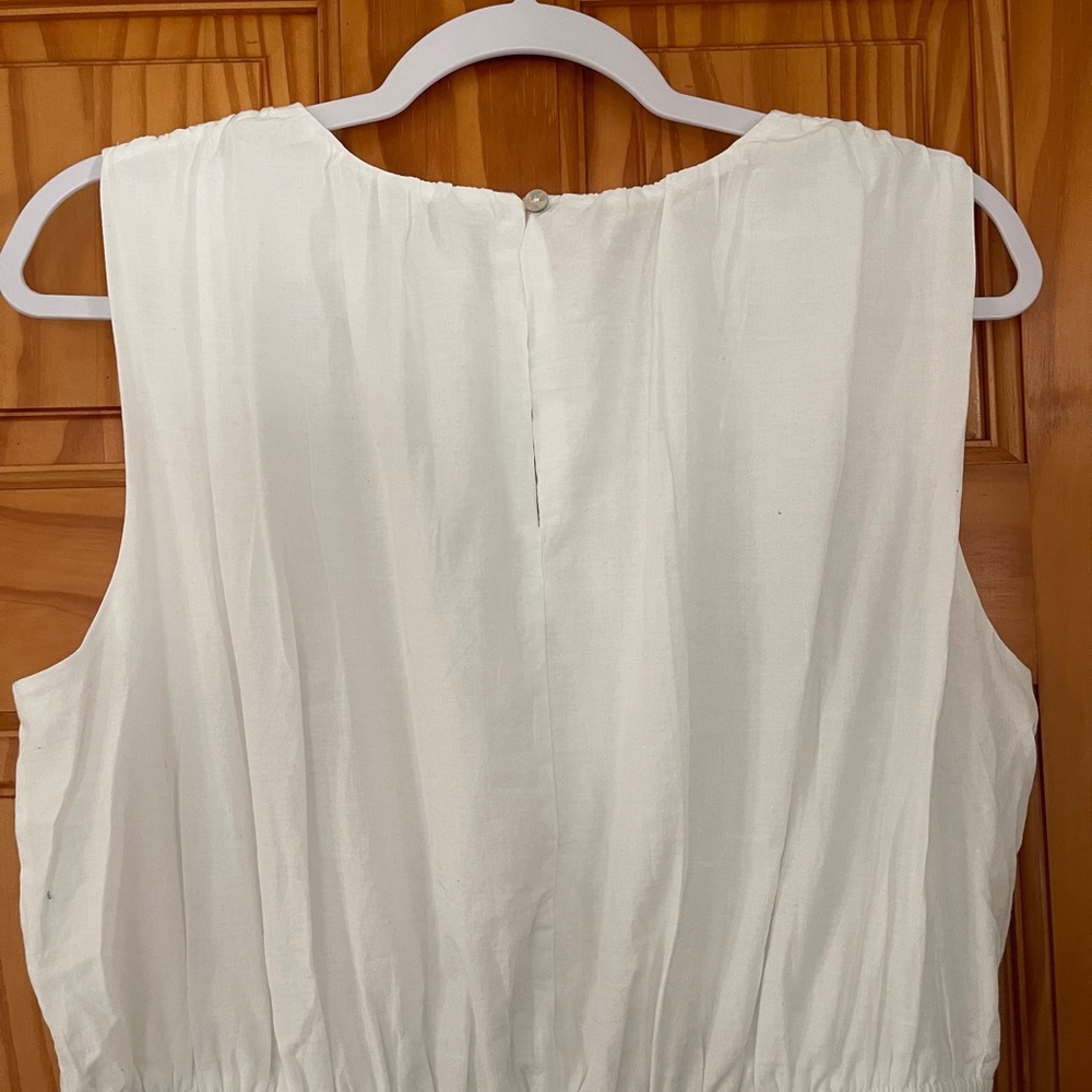 Ann Taylor Elegant White Eyelet Midi Dress - Picture 4 of 6